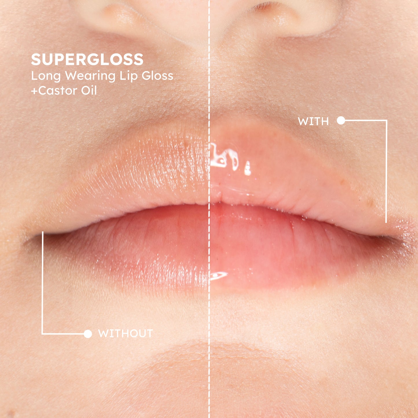 Super Gloss Long-Wearing Lip Gloss + Castor Oil